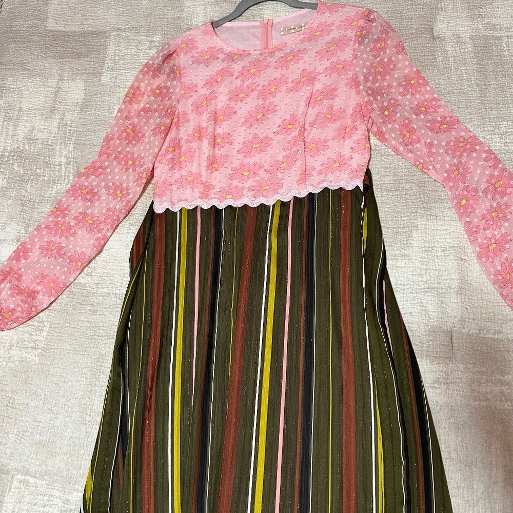 Retro 70s inspired dress